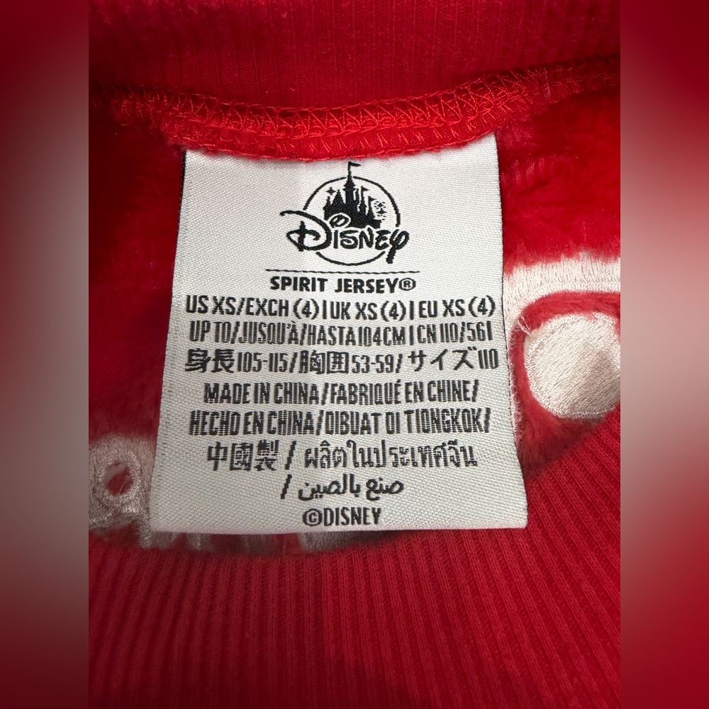 Walt Disney World‎ Spirit Jersey Kids Red Size XS 4 - Picture 4 of 5